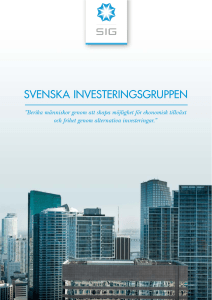 SVENSKA INVESTERINGSGRUPPEN
