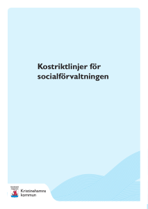 Kostriktlinjer för socialförvaltningen