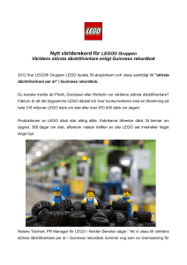 Stærk vækst i LEGO Koncernen