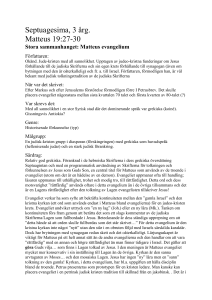 Septuagesima, 3 årg. Matteus 19:27-30