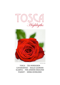 Tosca highlights utskick