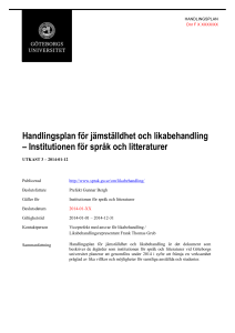 Handlingsplan för jämställdhet och likabehandling, utkast (word)