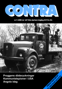 Proggens dödsryckningar Kommunistspioner i USA Angola