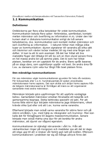 1.1 Kommunikation