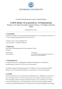Kursguide - Course Syllabus
