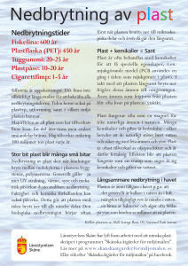 Nedbrytning av plast