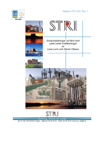 Rapport R11-801 Rev 1 Gnisturladdningar vid färd