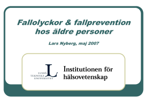 Fallolyckor hos äldre personer