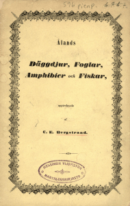 Däggdjur, Foglar,Amphibieroch
