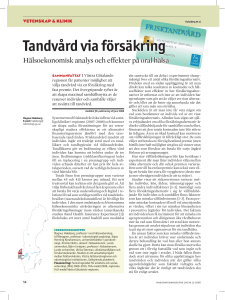 Tandvård via försäkring
