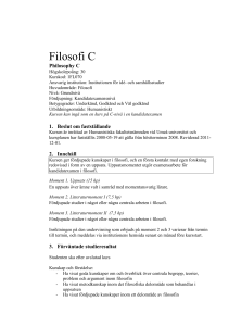 Praktisk filosofi C - Institutionen för idé- och samhällsstudier