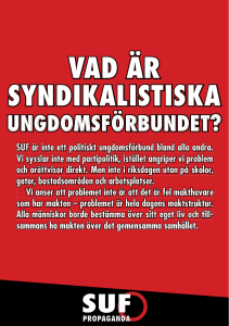 VAD ÄR - Syndikalistiska Ungdomsförbundet
