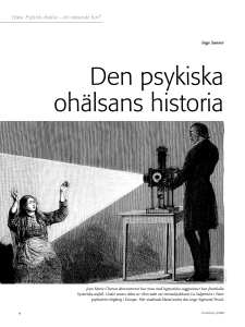 Den psykiska ohälsans historia