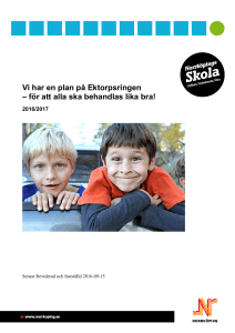 Likabehandlingsplan Ektorpsringen
