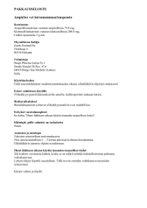 PAKKAUSSELOSTE Ampiclox vet intramammaarisuspensio