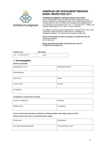 Ansökan om verksamhetsbidrag barn i migration 2017 (Word, 72 kB)