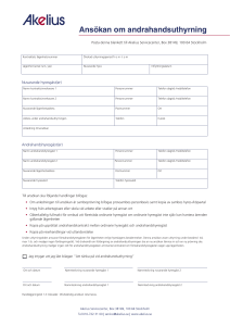 Ansökan om andrahandsuthyrning