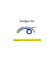 Stadgar för - Bjerreds GF