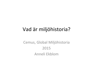Vad är miljöhistoria?