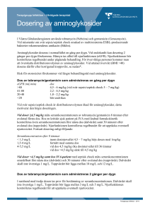 Dosering av aminoglykosider