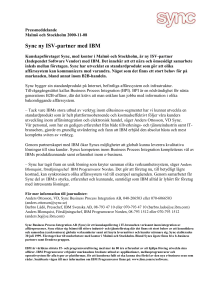 Sync är ISV-partner till IBM