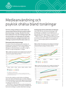 Medieanvändning och psykisk ohälsa bland tonåringar(PDF 346 kB)
