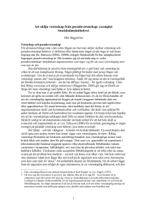 Att skilja vetenskap från pseudovetenskap