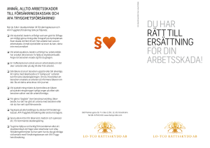 du har rätt till ersättning för din arbetsskada! - LO
