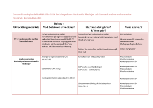 Genomförandeplan DALARNAS län 2014