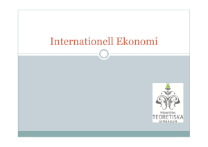 Internationell ekonomi på METG