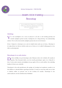 BARN OCH FAMILJ–––––––––– Äktenskap