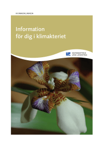 Information för dig i klimakteriet