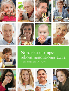 Nordiska närings- rekommendationer 2012