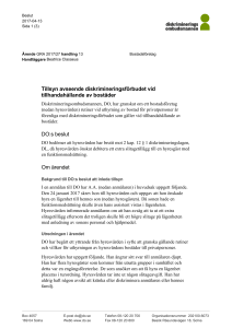 Diskriminering vid uthyrning av bostäder