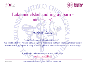 Att tänka på vid läkemedelsbehandling av barn