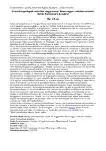Examensarbete i geologi, naturvetenskapliga