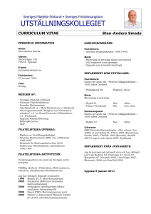 CURRICULUM VITAE Sten-Anders Smeds