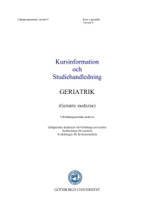 Studiehandledning geriatrik uppdaterad 161115 A