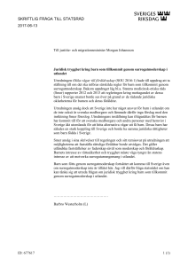 Juridisk trygghet kring barn som tillkommit genom