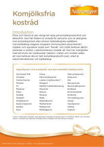 Komjölksfria kostråd