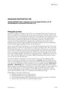 pedagogisk meritportflj - Luleå tekniska universitet