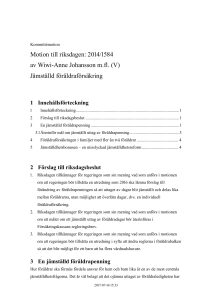 201415V202 Jämställd föräldraförsäkring
