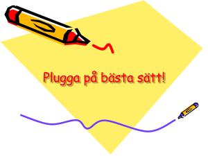 Plugga på bästa sätt!