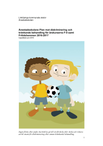 Plan mot diskriminering och kränkande behandling