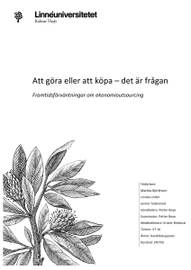 Att göra eller att köpa – det är frågan