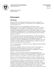 Arbetsplan - Nybohovsskolan