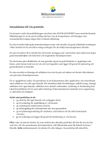 Introduktion till vfu