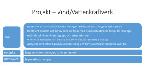 Projekt - Vindkraftverk