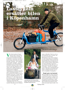Lastcykeln ersätter bilen i Köpenhamn