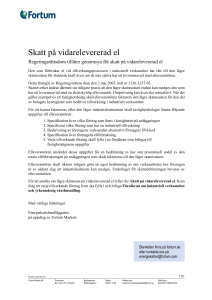 Skatt på vidarelevererad el